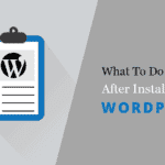 Do these Setting after wordpress insatll