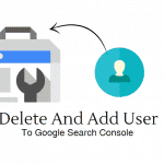 delete and add user to google search console