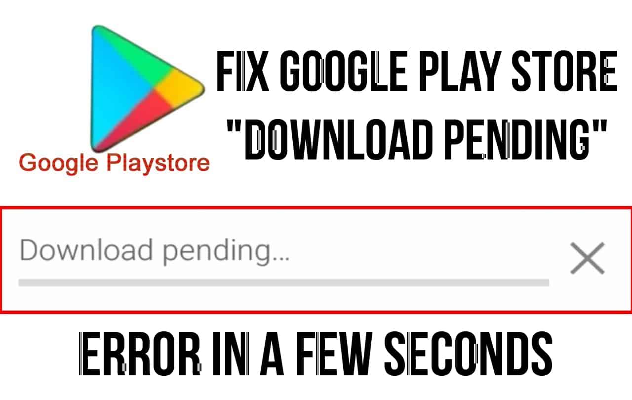 play store download pending solution
