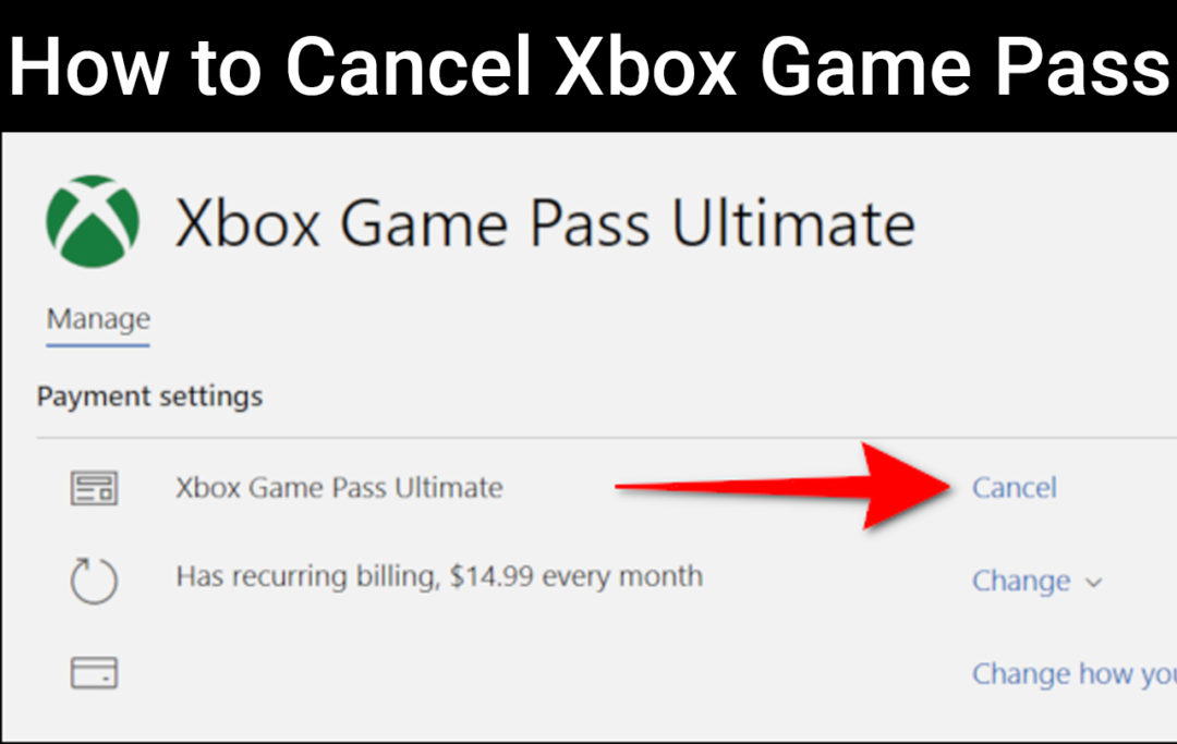 how to cancel auto renewal on xbox game pass