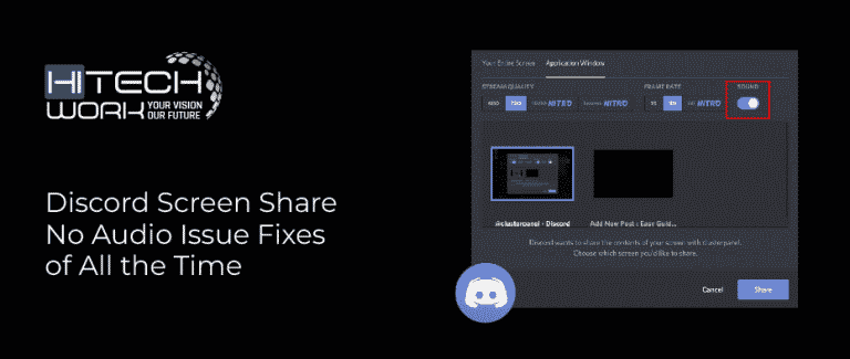 Discord Screen Share No Audio Issue Fixes Of