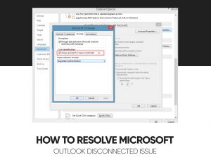 Outlook disconnected что делать