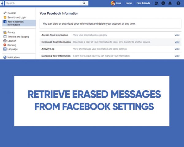 how to recover permanently deleted messages on messenger