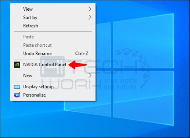 select Nvidia Control Panel