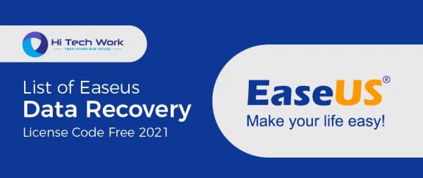 easeus data recovery license code list 2019