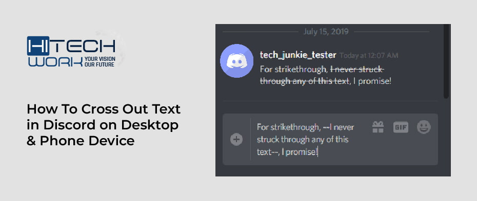  How To Cross Out Text In Discord On Desktop Phone Device