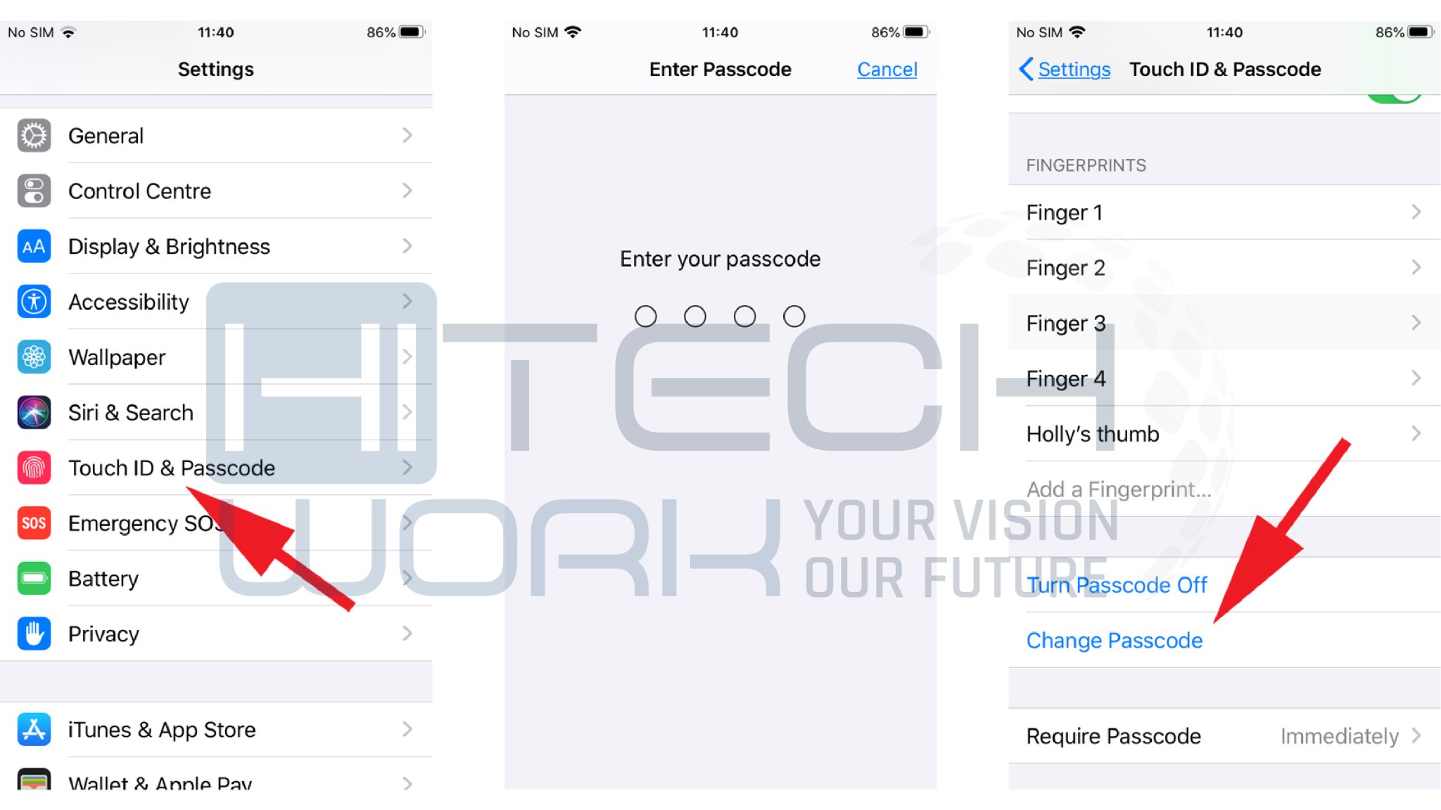 How To Change IPhone Passcode