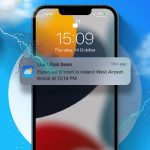 how to turn on weather alerts on Iphone