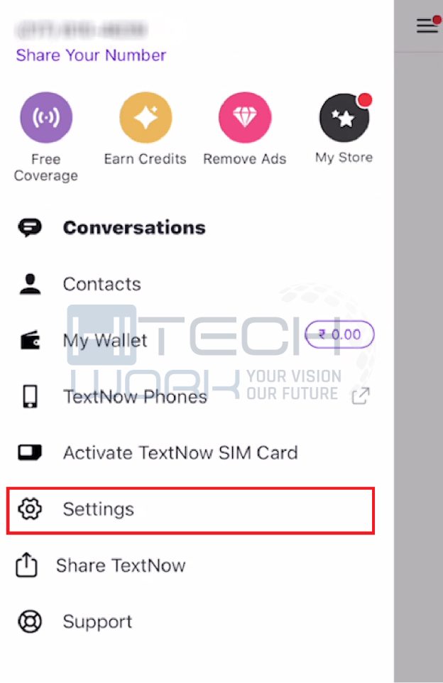 how to change number on textnow 2024