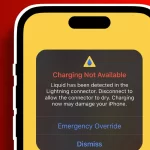 iPhone Liquid Detected in Lightning Connector