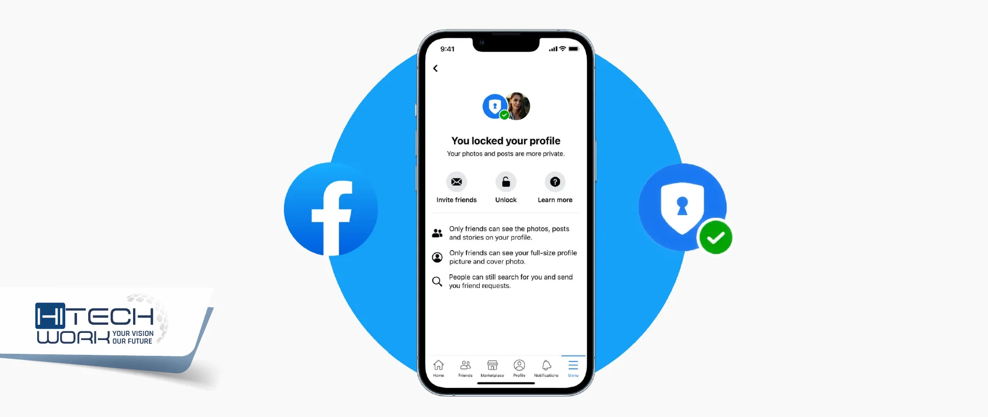 how to lock Facebook profile