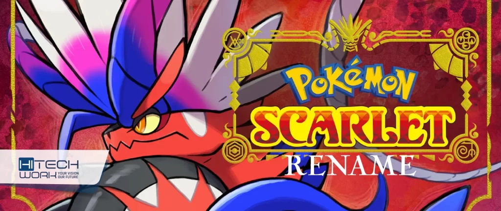 How to rename Pokemon in Scarlet