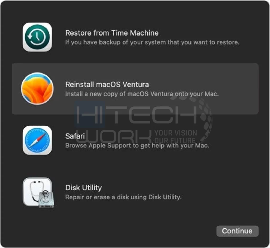 Reinstall MacOS