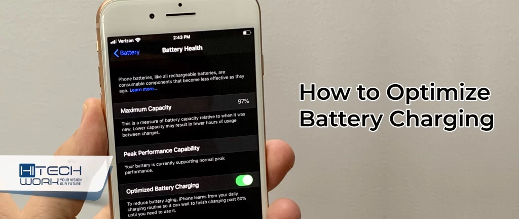 how to turn on optimize battery charging