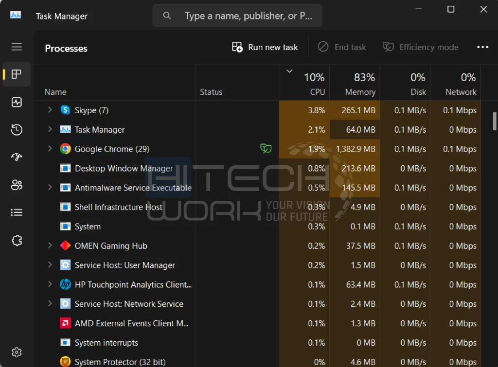 Remove application data from the PC 2