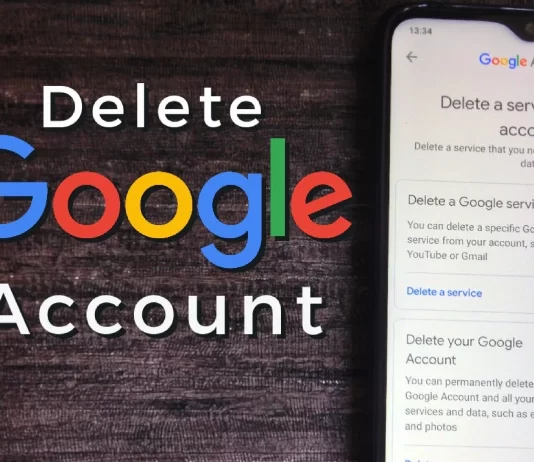 how to Delete Google account