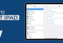 how to reset iPad