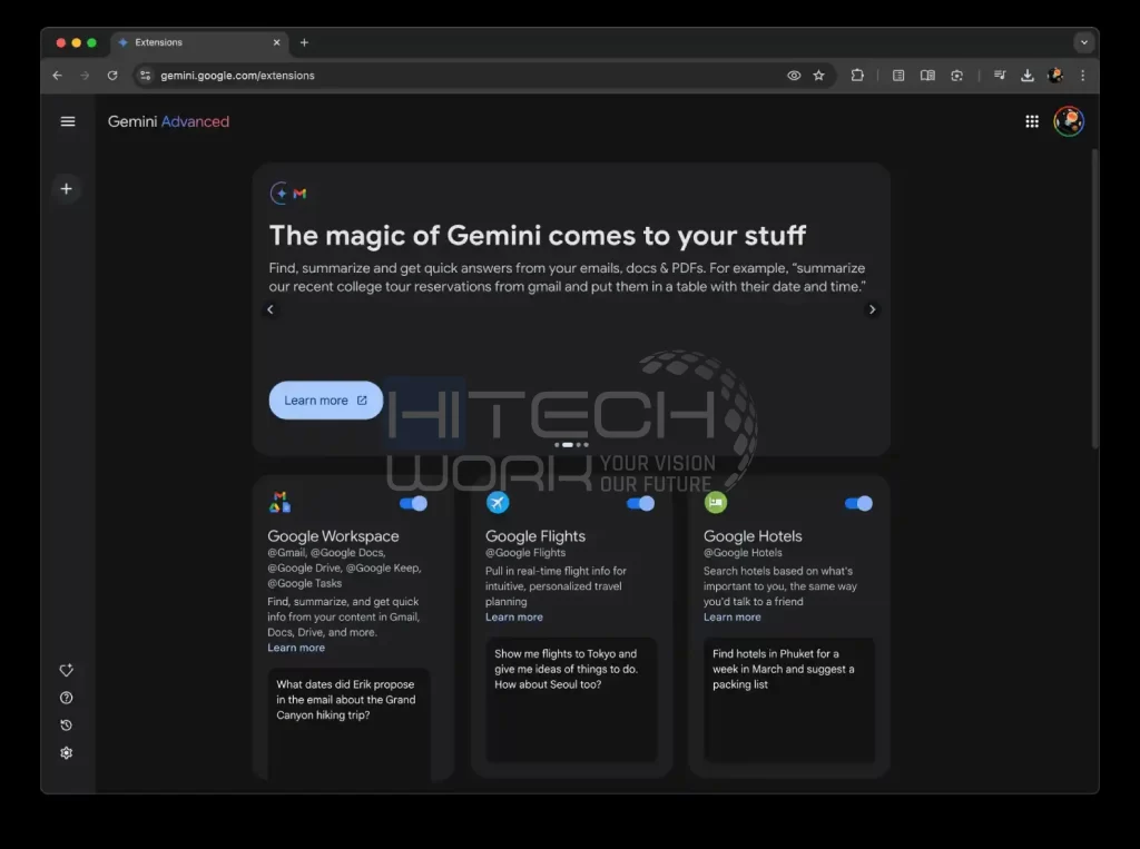 Gemini Gets Tasks and Keeps Extension for the web