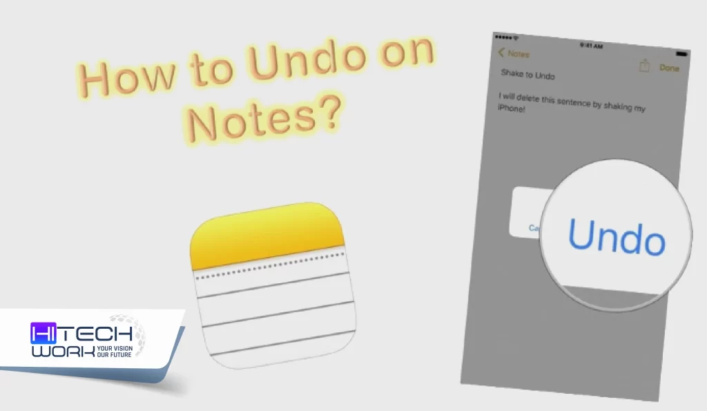 how to undo on notes