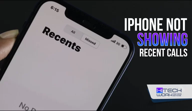 iPhone not showing recent calls