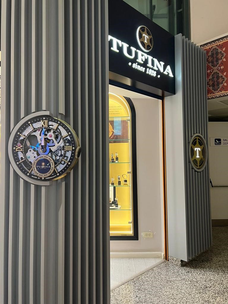 Tufina Watches Store at the Tirana International Airport.